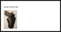 Desktop Screenshot of leathershopforsale.com